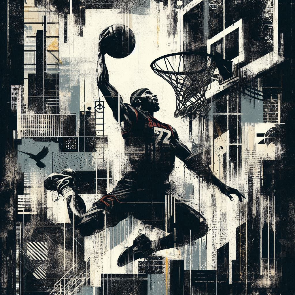 Basketball Illustration with AI