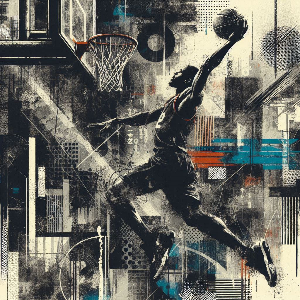 Basketball Illustration with AI