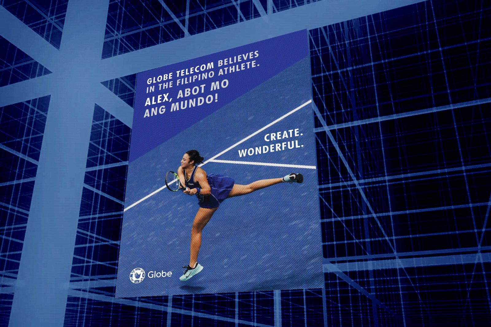 Alex Eala for Globe Telecom poster
