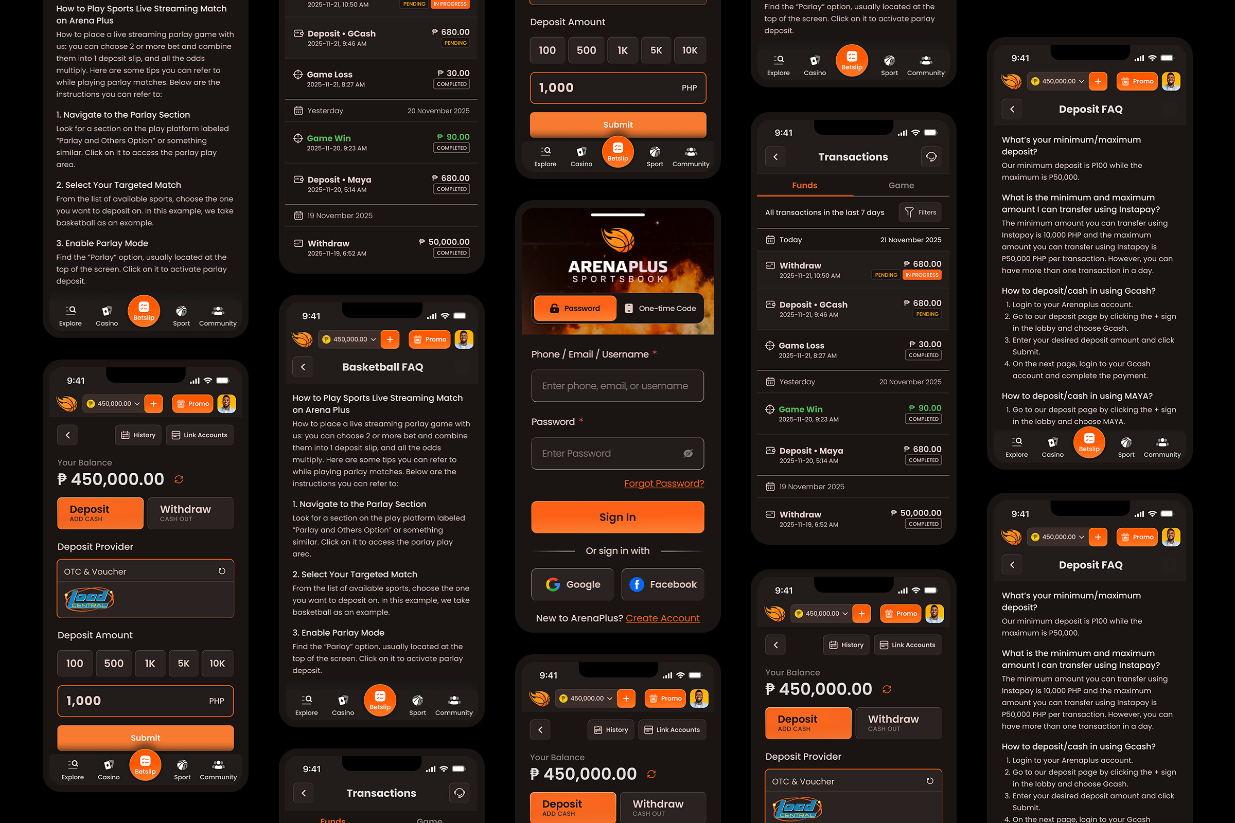 ArenaPlus Wallet Redesign