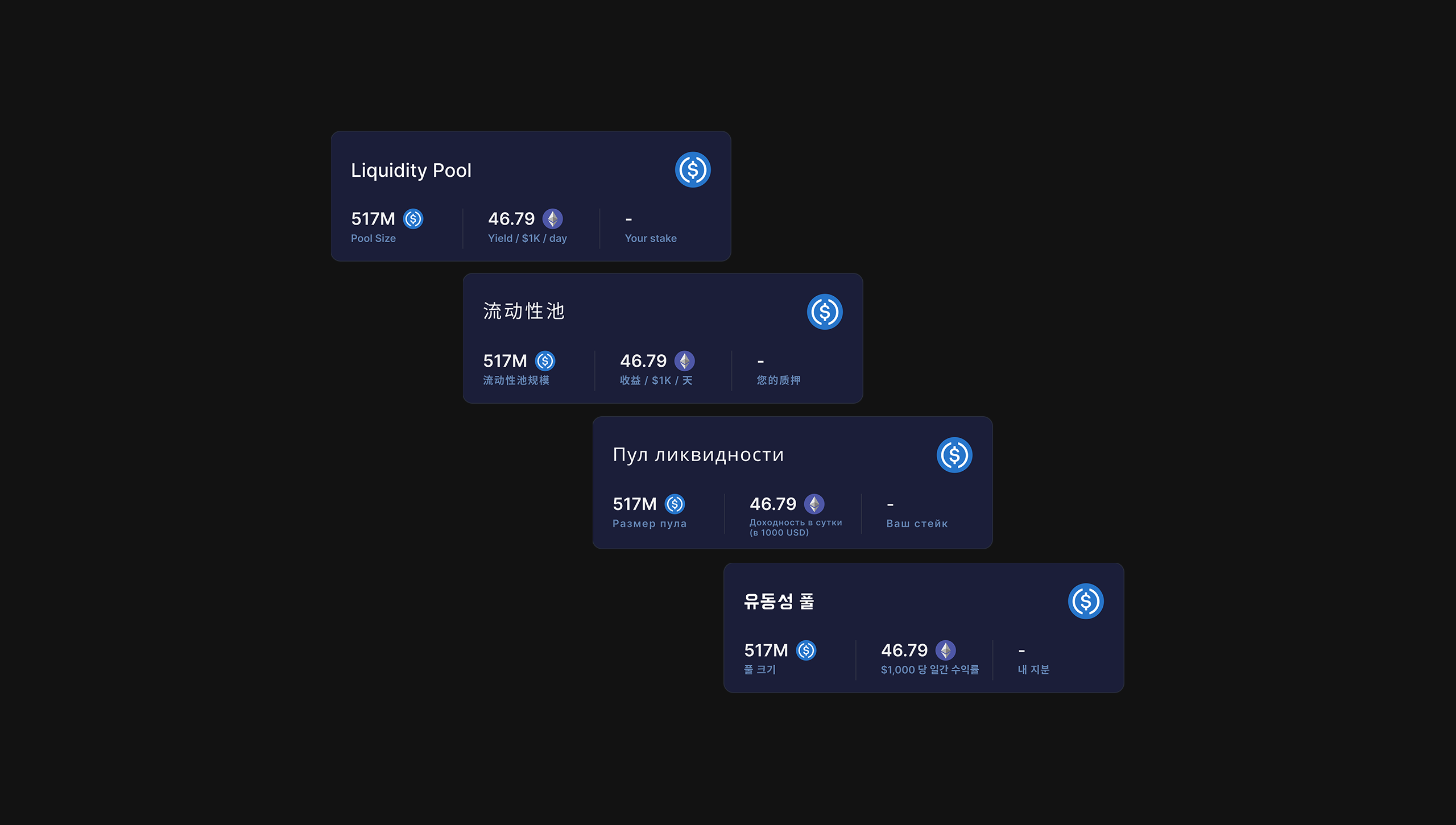 Multi Language UI designs