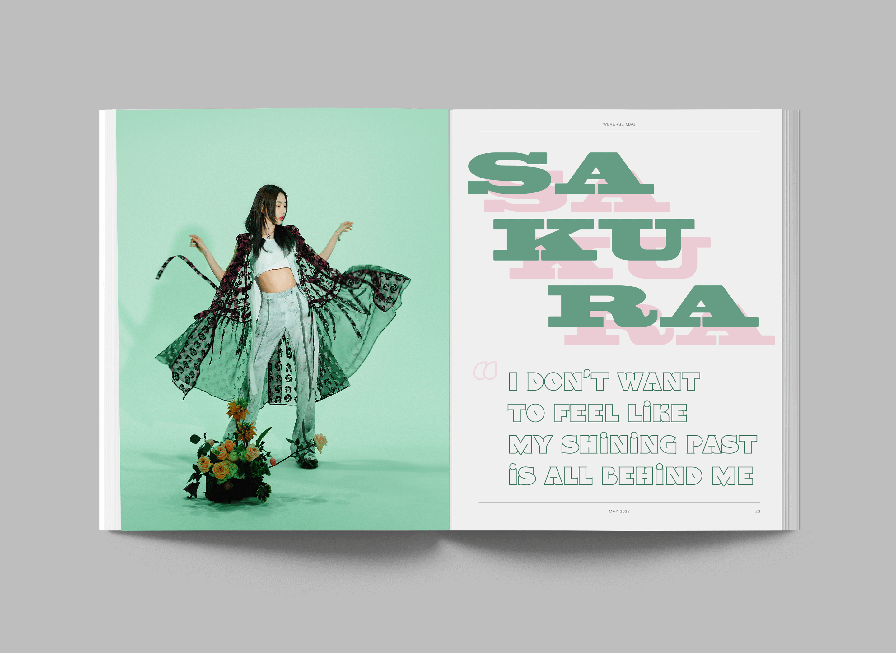 Print Mag Double Page Spread