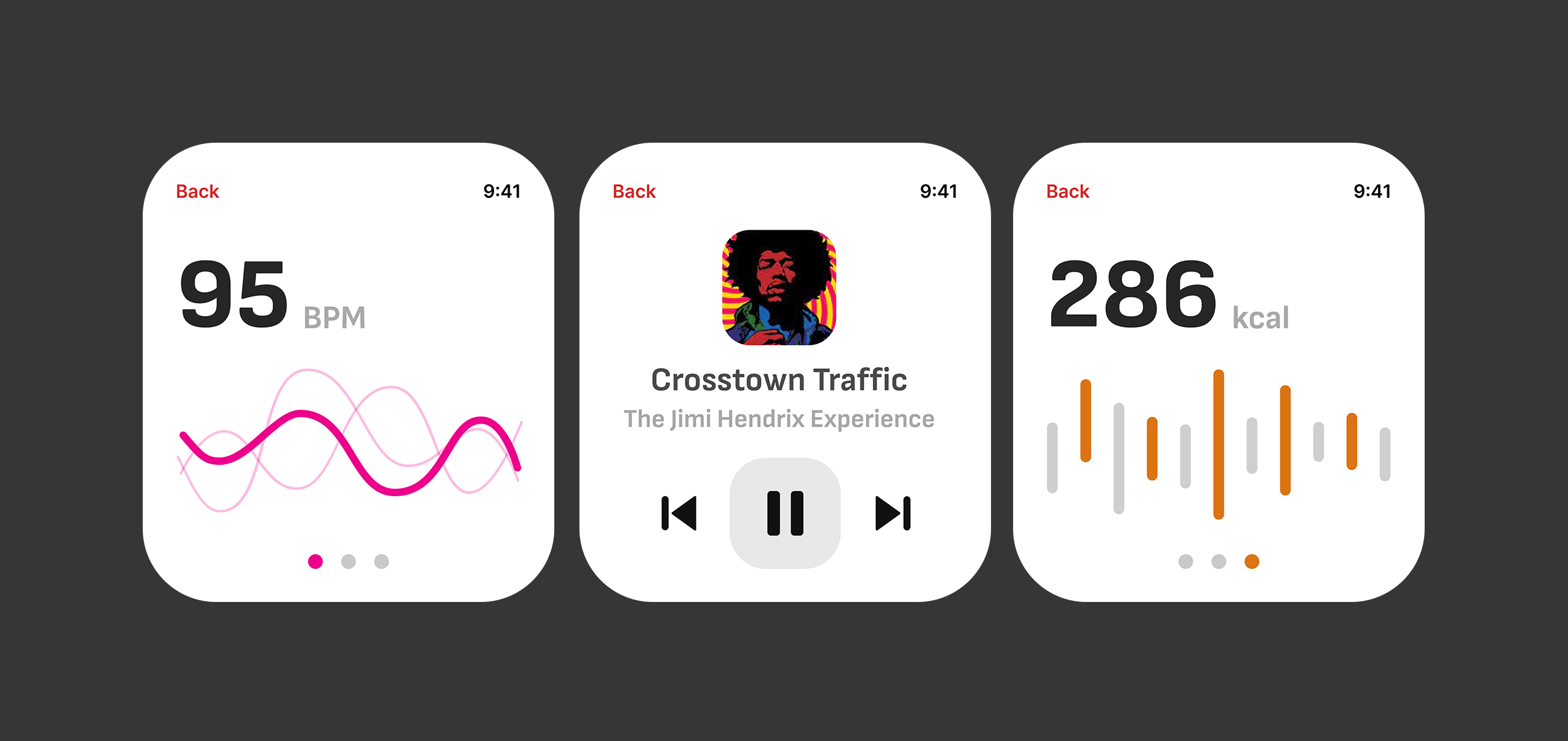Apple Watch light mode designs