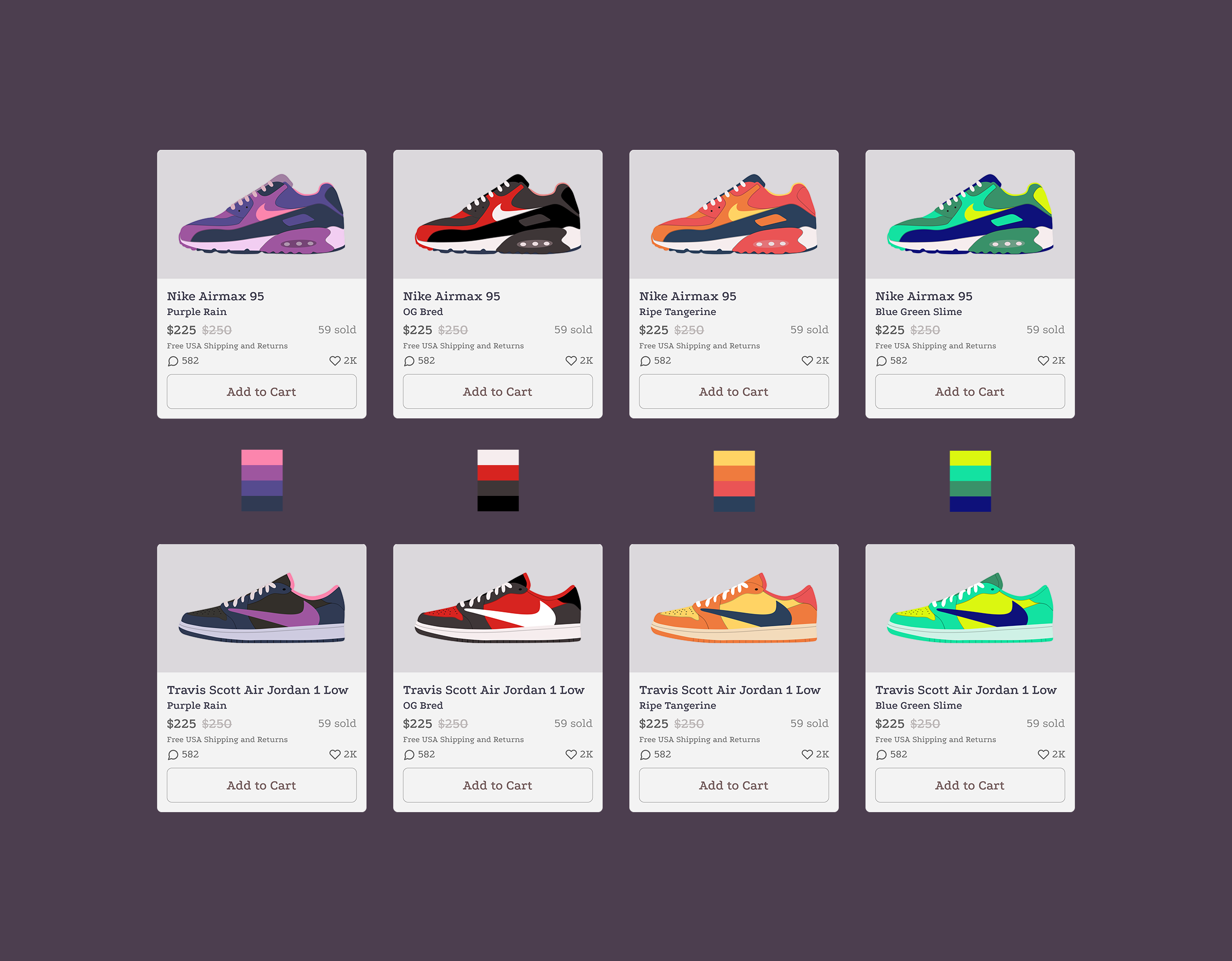 Ecommerce card designs