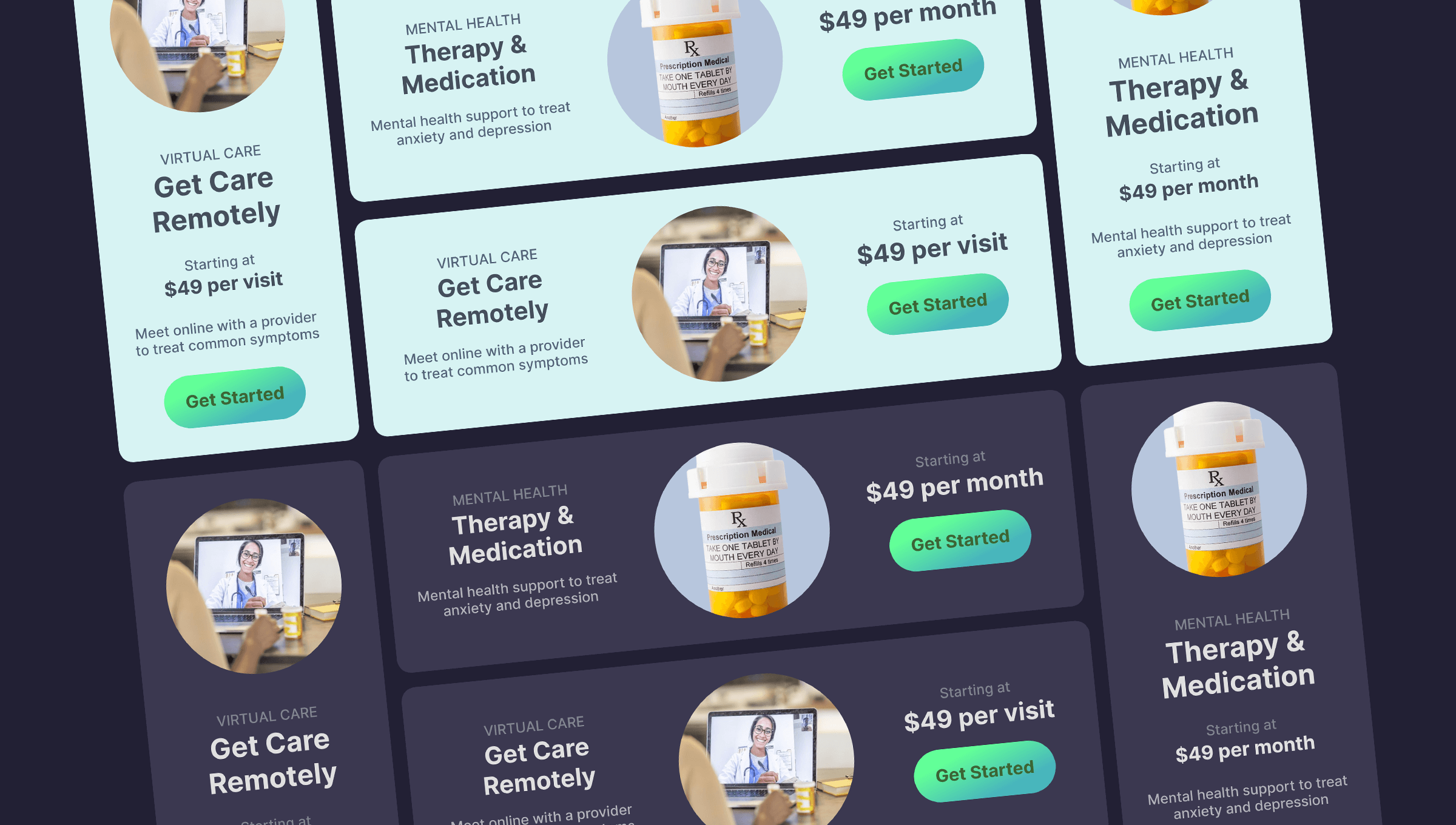 Misc pharma UI component design