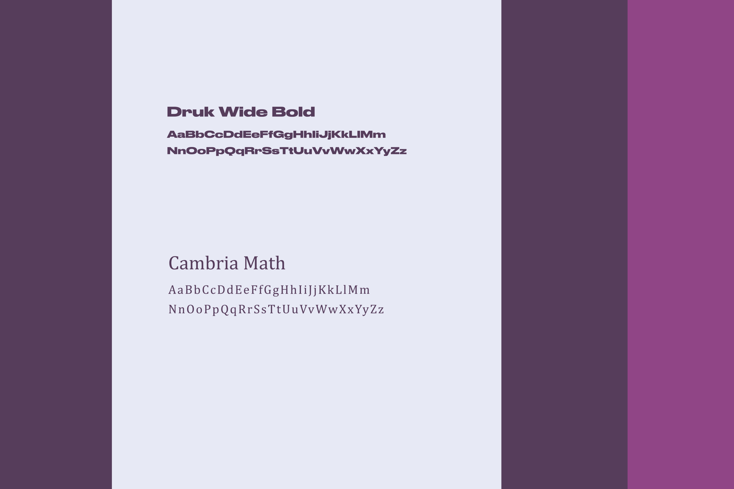 Polychain typography