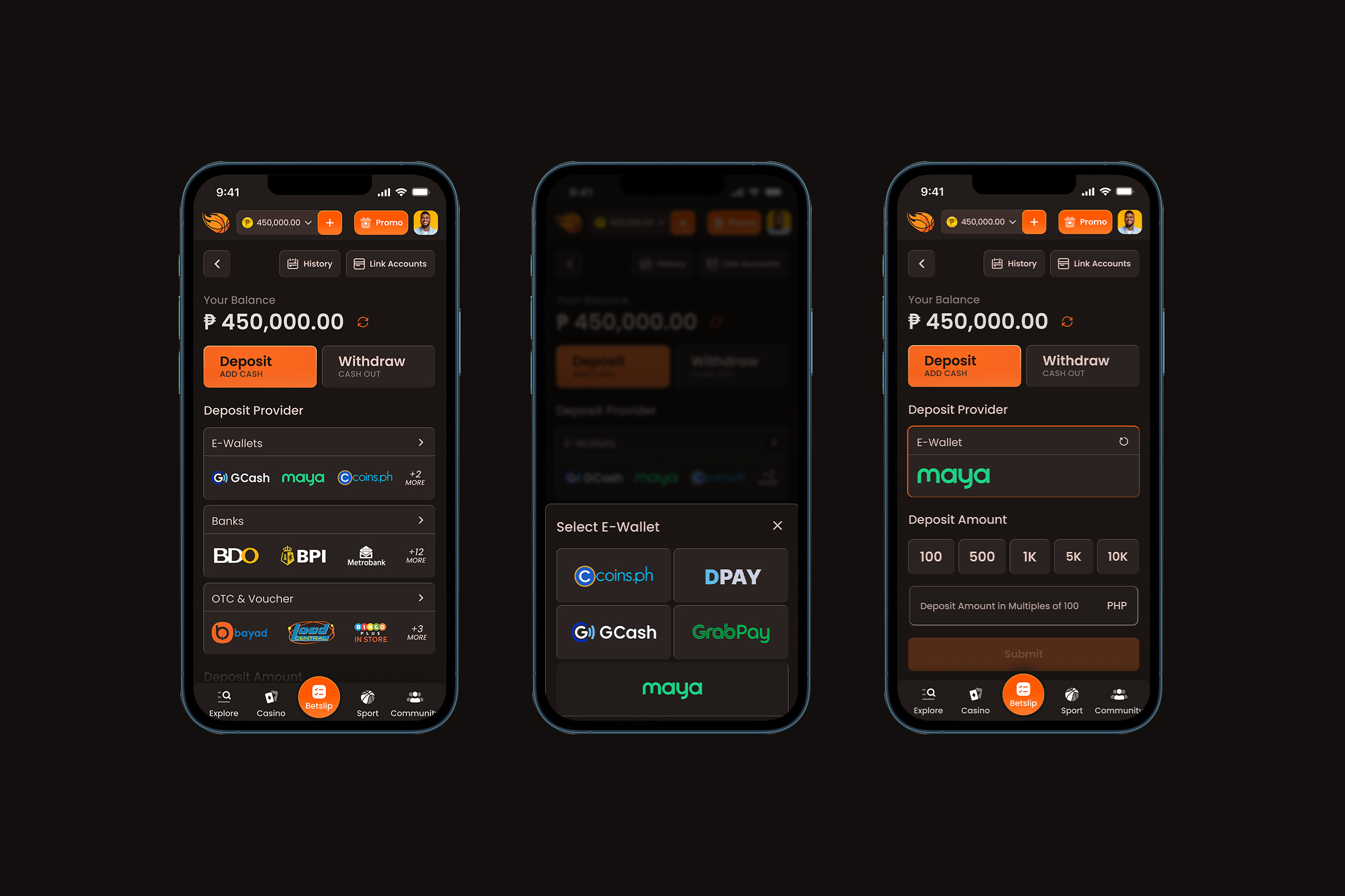 ArenaPlus Wallet Redesign