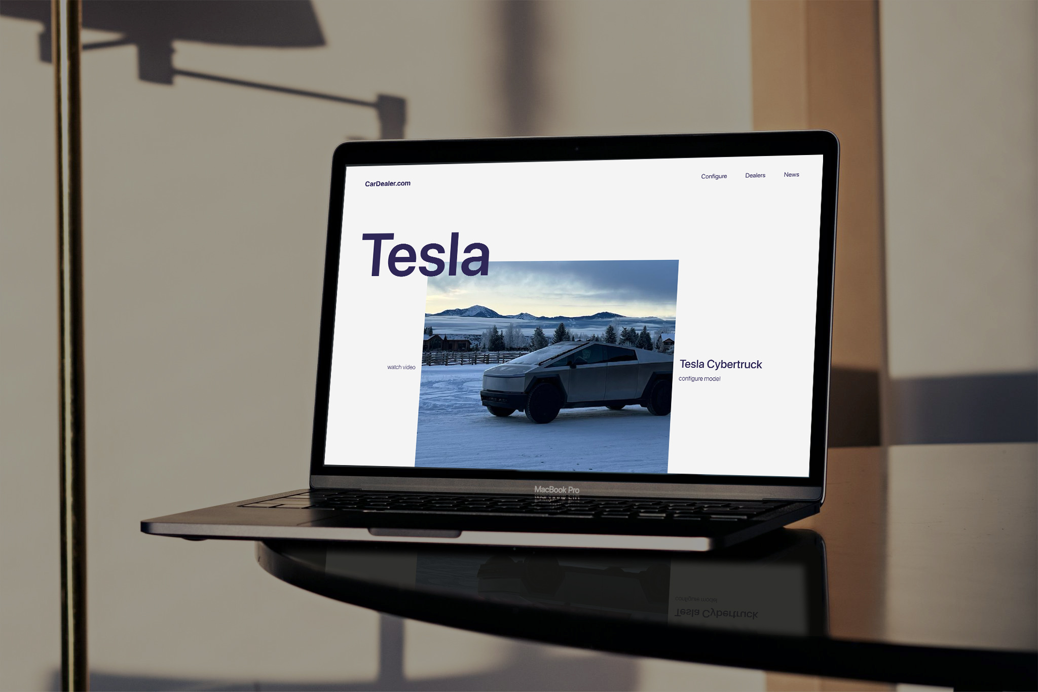 Car Dealer Tesla Web Design