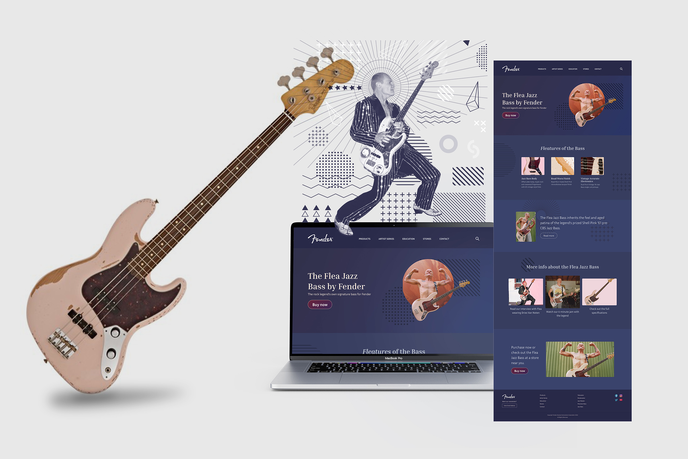 Fender Featured Product Web Design