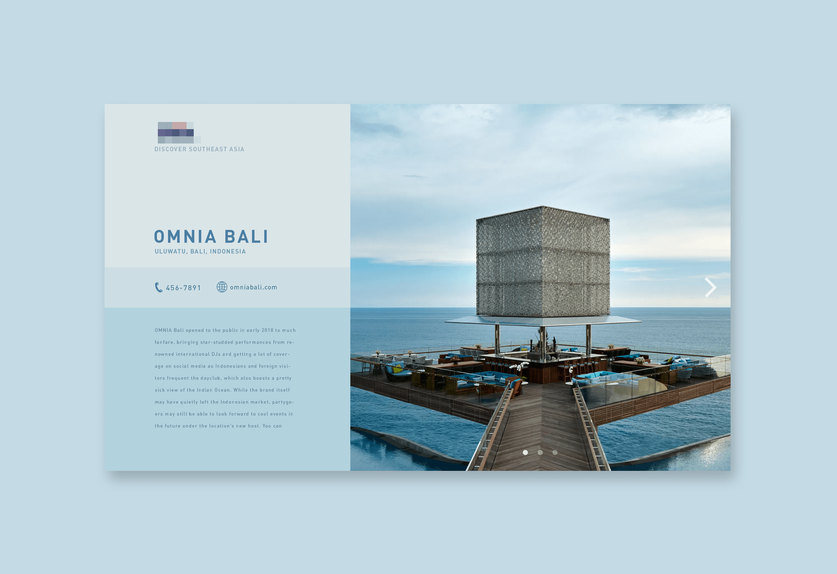Omnia Bali Web Design