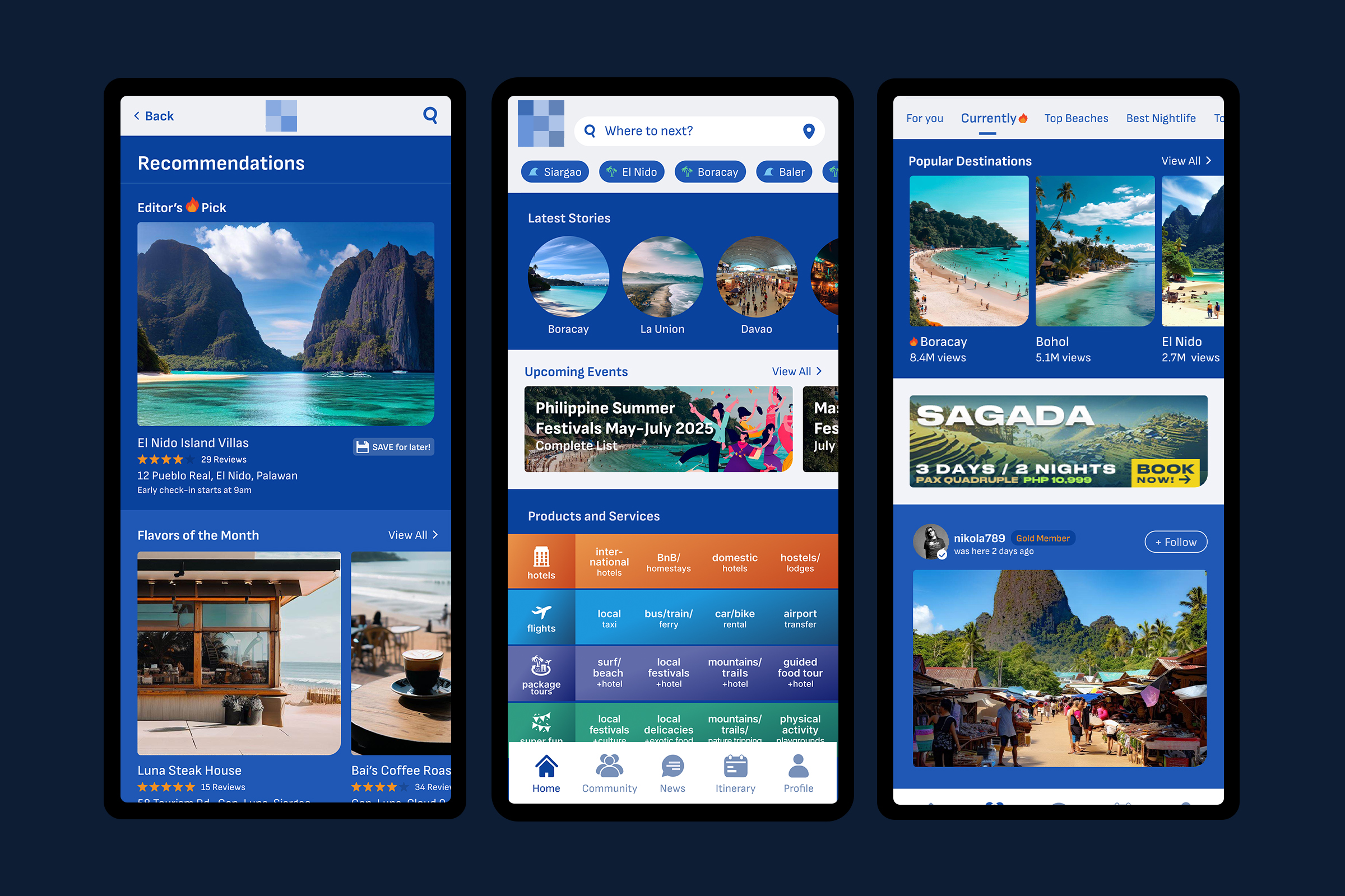 Travel Mobile App Designs